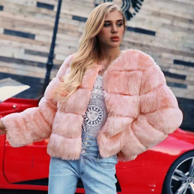 

Top Free Women New Shipping Fashion Faux Fur Coat MT0901 high quality