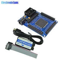 fpga cycloneii ep2c5t144 minimum system development board eprom 5v with usb blaster mini usb cable 10pin connection cable