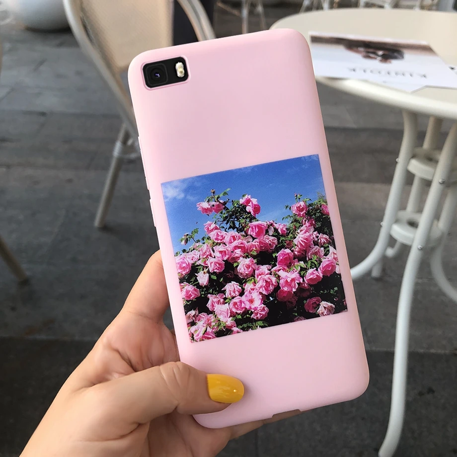 Коричневый Мягкий чехол для Coque huawei P8 Lite, чехол, силиконовый чехол для Capas huawei P8 P 8 Lite ALE-L21 P8Lite, чехол, чехол - Цвет: Коричневый