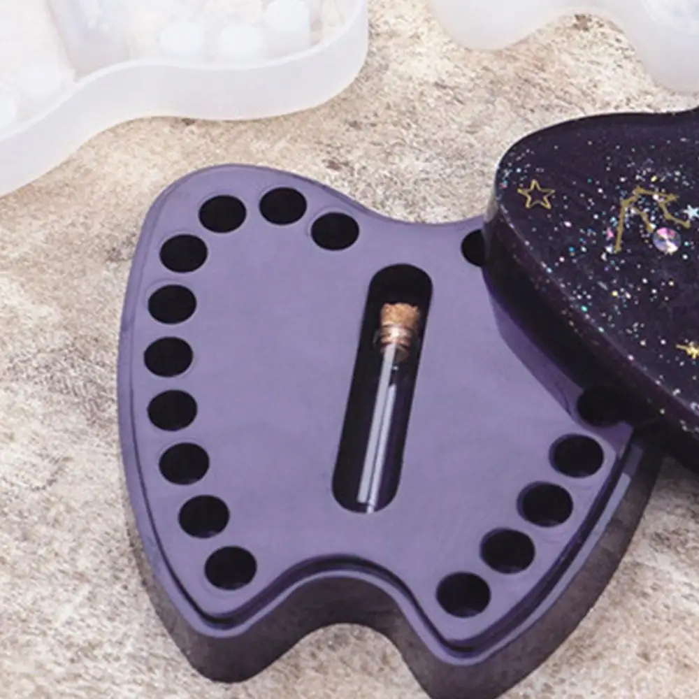 Детские сувенир лиственных коробка для хранения Зубов Силиконовые формы свечей