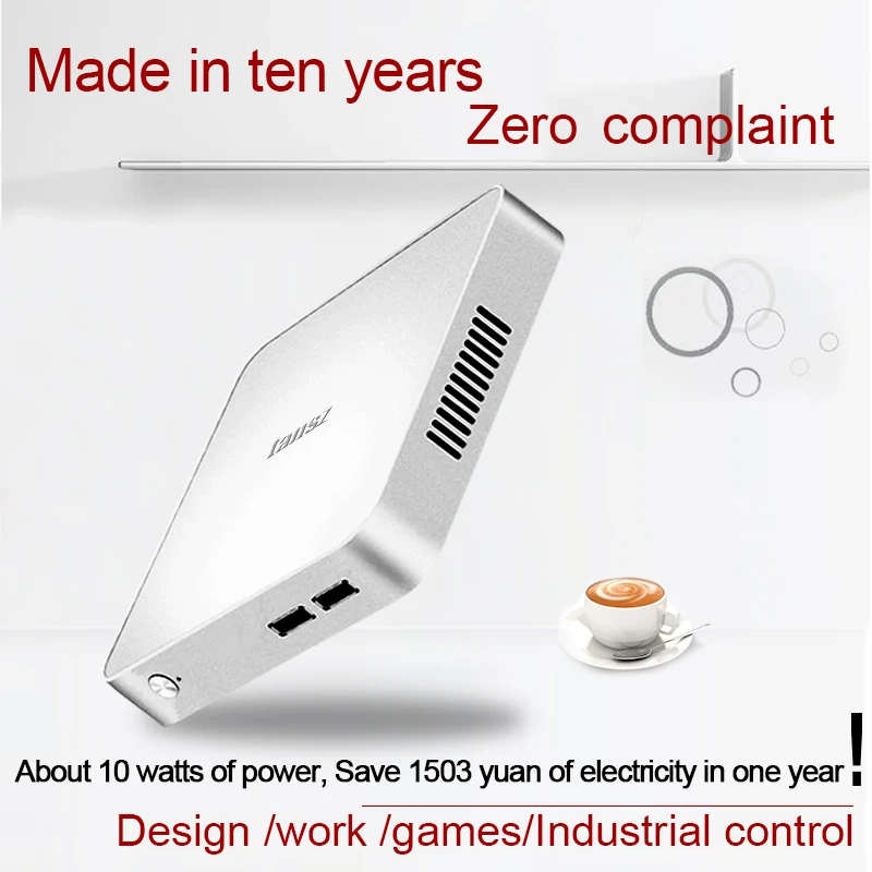 Xc Мини ПК Intel Core i3 i5 i7Linux Windows 10 4 к HTPC MiniPC настольный компьютер игровая