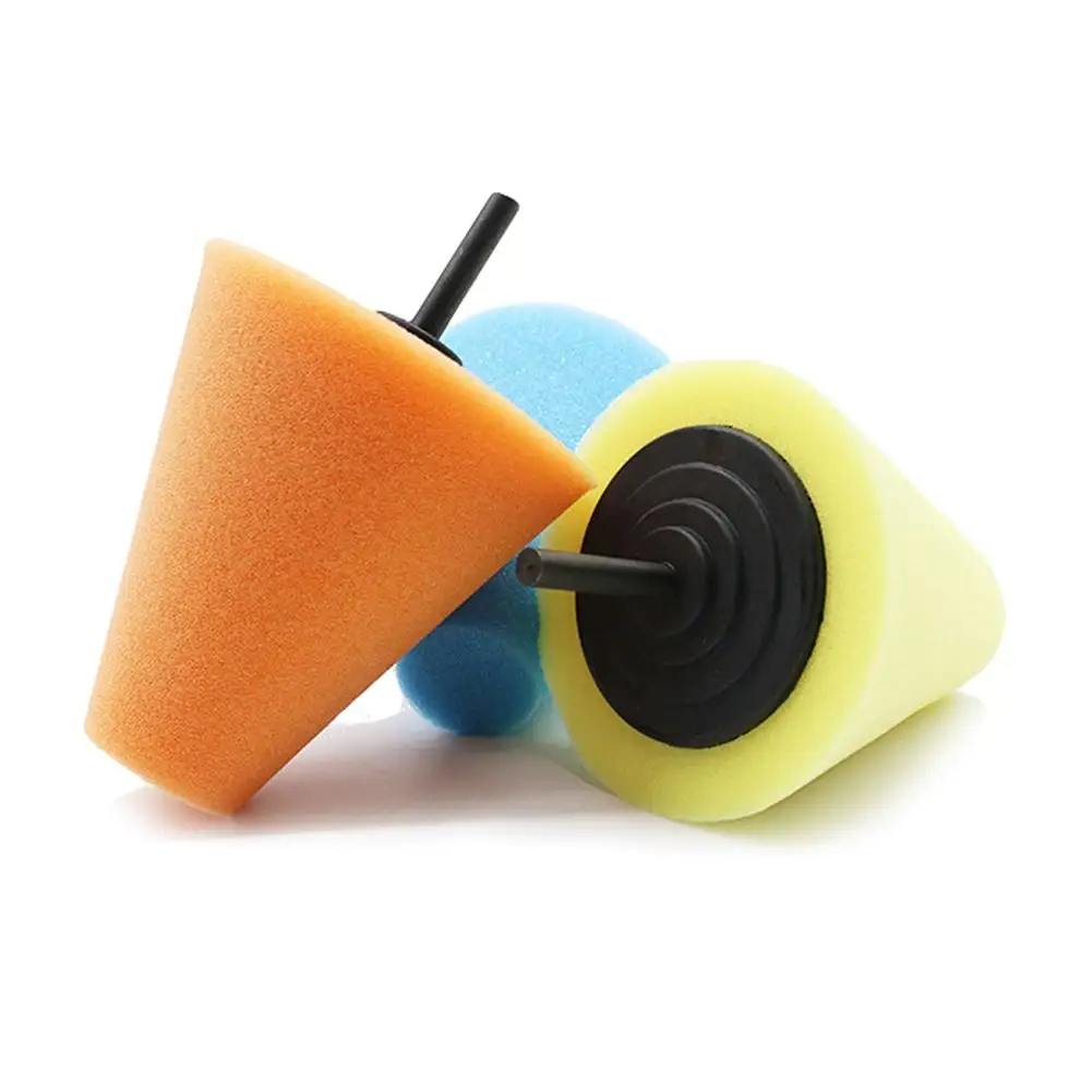 

Wheel Bosses Polishing Machine Wheel Hubs Polishing Disk Steel Ring Polisher Cloths & Brushes Cone-shape Polishing Sponges Car T