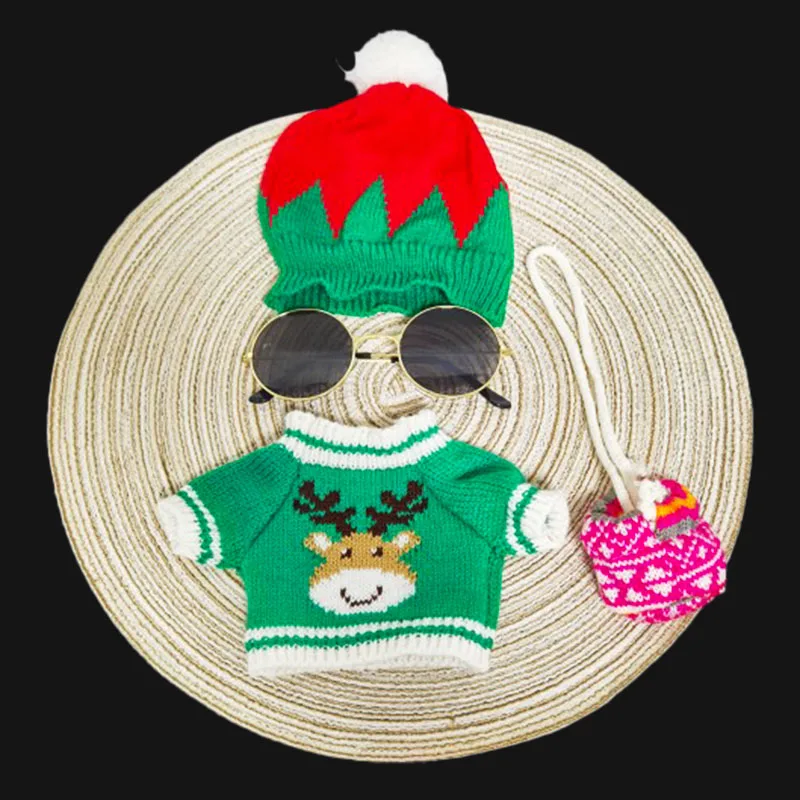 30 см милая кукла лалафан кафе утка собака с одеждой плюшевые игрушки Мультяшные