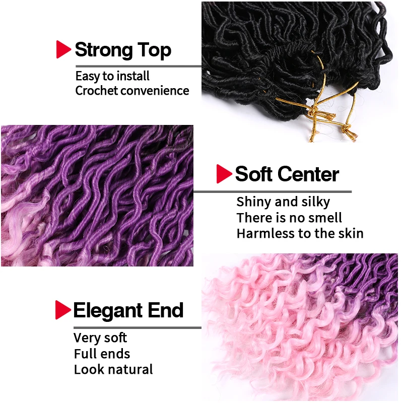 Искусственные локоны в стиле Crochet волосы мягкие дреды вязаные крючком косички Jumbo