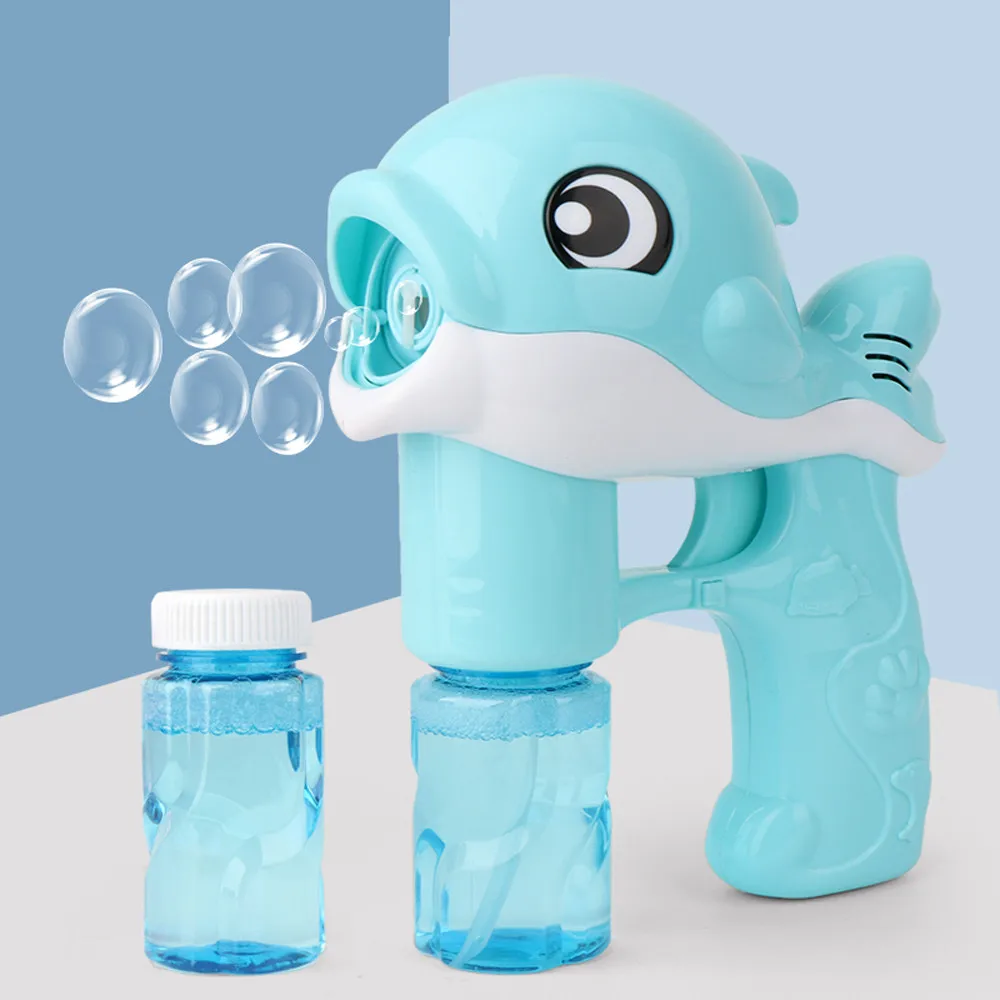 Автоматический Дельфин Bubblemachine мультяшная игрушка уличные детские развлечения с