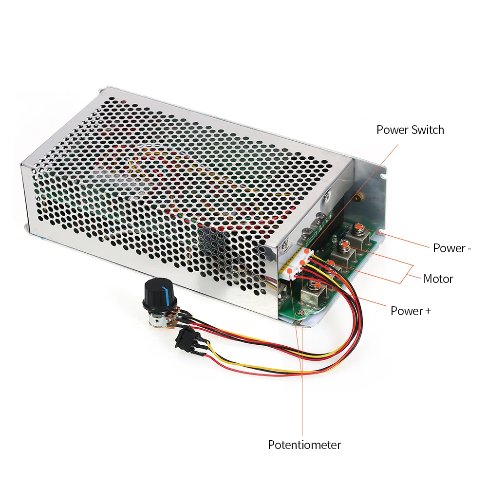 DC 10V 50V 5000W 200A программируемый Регулируемая скорость двигателя регулятор PWM