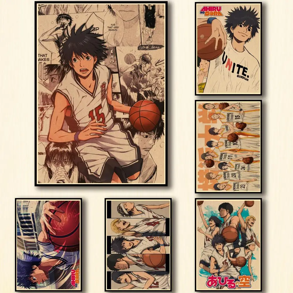 

Искусственное аниме Ahiru No Sora Sky of The Duck, картина, необычная Настенная Наклейка для кофейни, бара A3