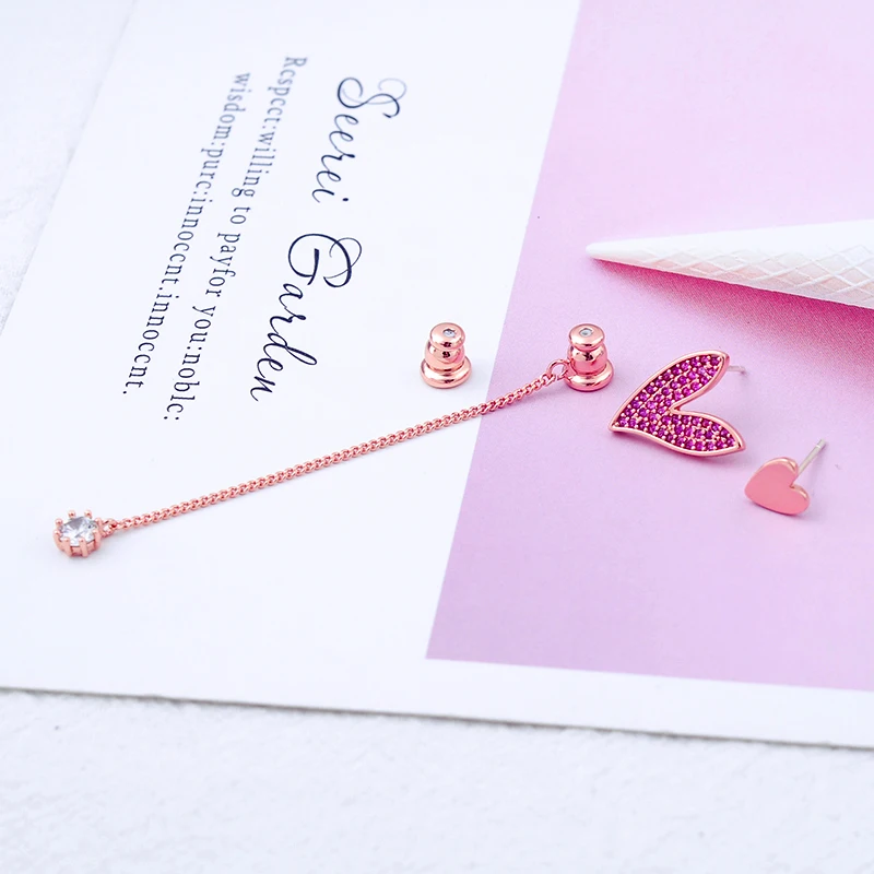 Модные серьги-Капли Ювелирные изделия Bijoux Асимметричные Роскошные циркониевые