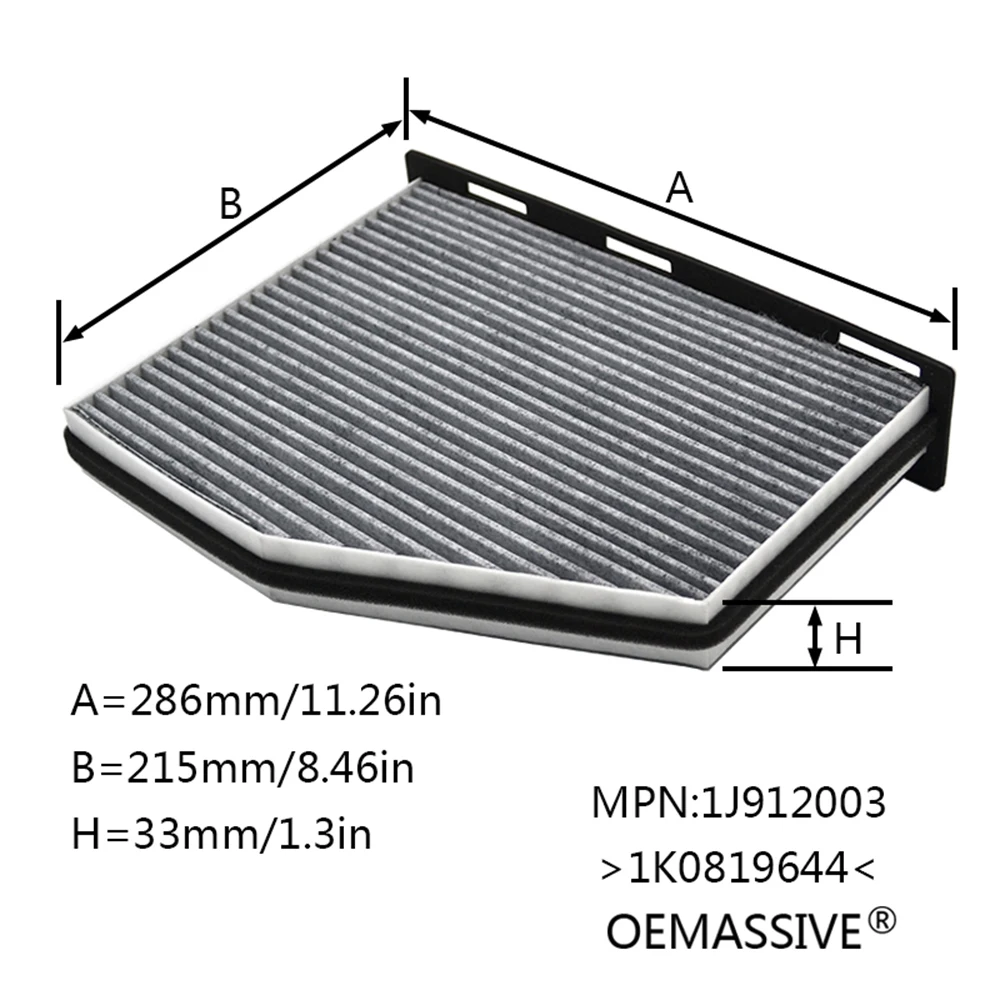 Масляный воздушный фильтр для салона VW Caddy 2005 2006 2007 2008 2009 1896ccm 2010 CCM 1 9 2 0 TDI