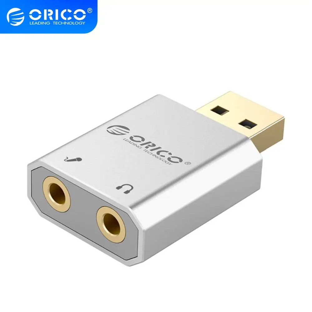 ORICO внешний USB разъем для звуковой карты 3 5 мм мини кабель адаптер стерео микрофон