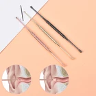 1 шт. 9 стилей ушные восковые палочки из нержавеющей стали для удаления восковых ушей Curette очиститель ушей очиститель для ушей ложка уход за ушками инструмент для очистки ушей