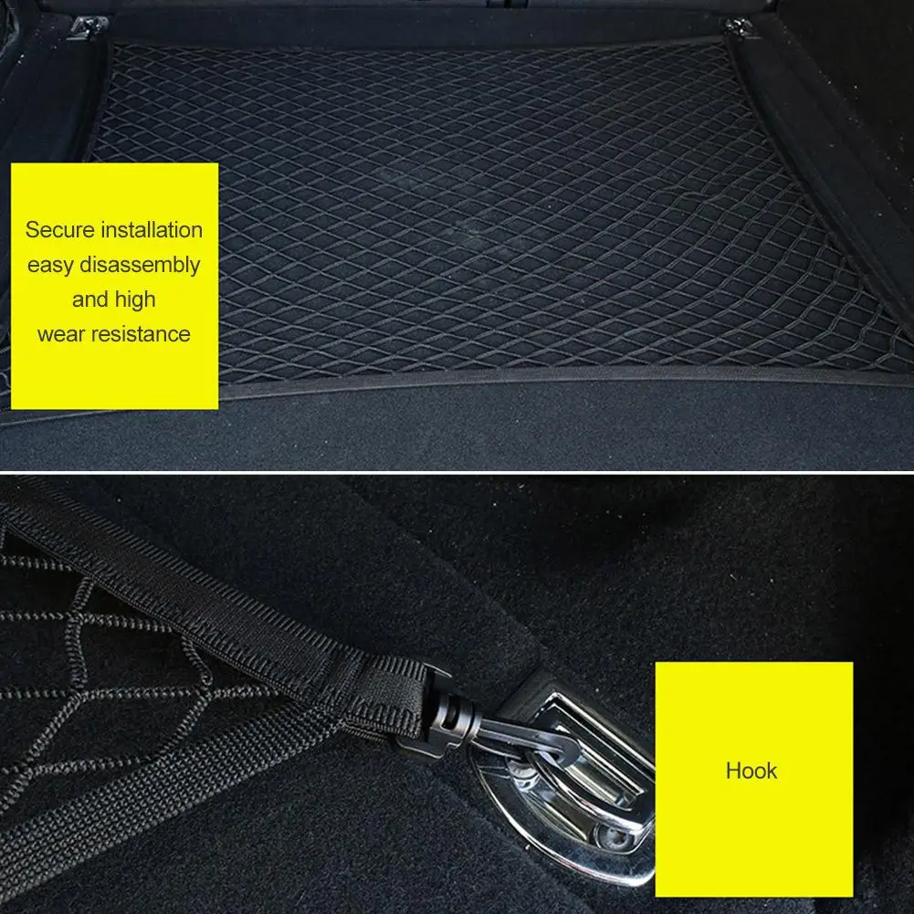 Универсальный сетчатый органайзер для груза на заднее сиденье автомобиля