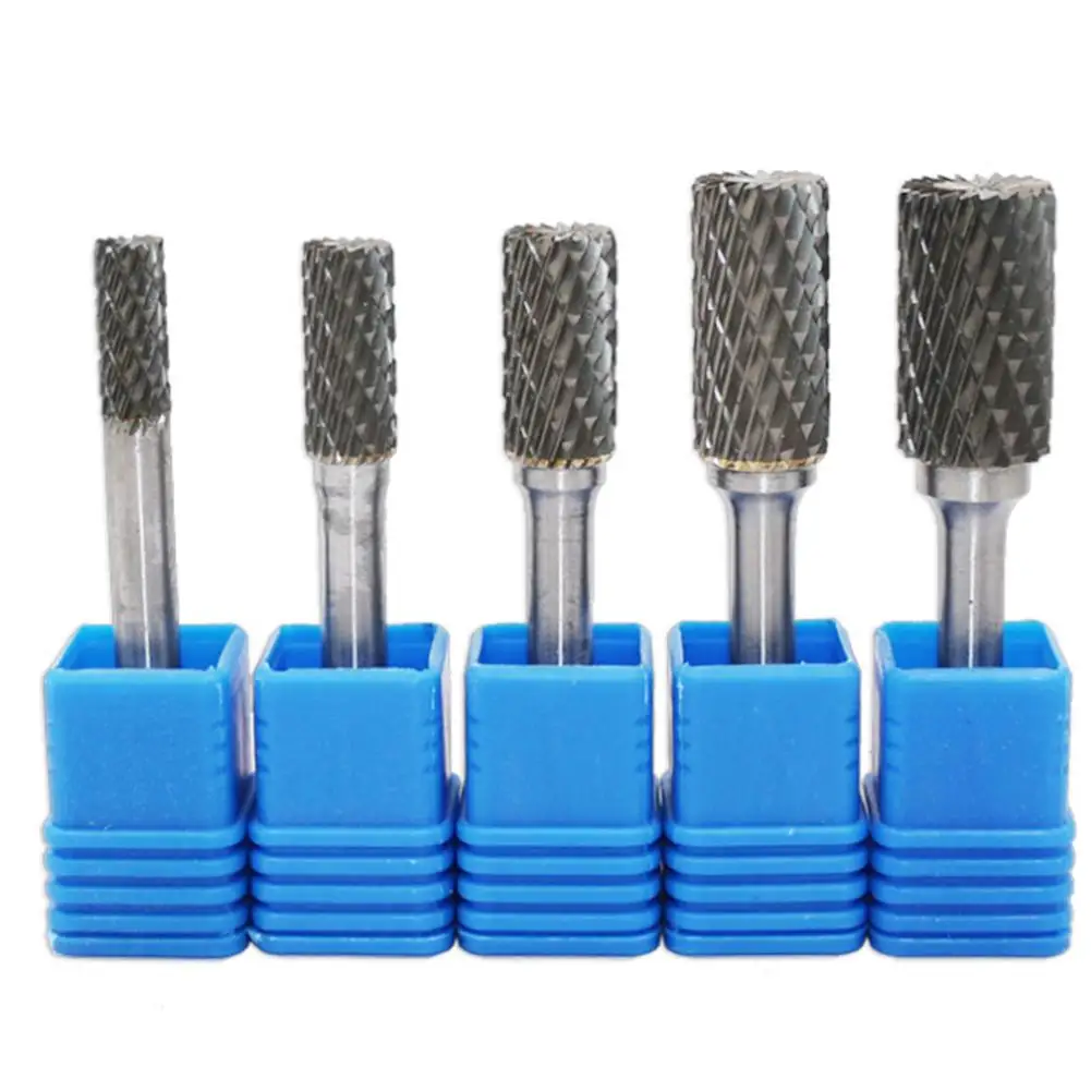 5 шт. цилиндрические фрезы из вольфрамовой стали 6 14 мм|Абразивные инструменты| |
