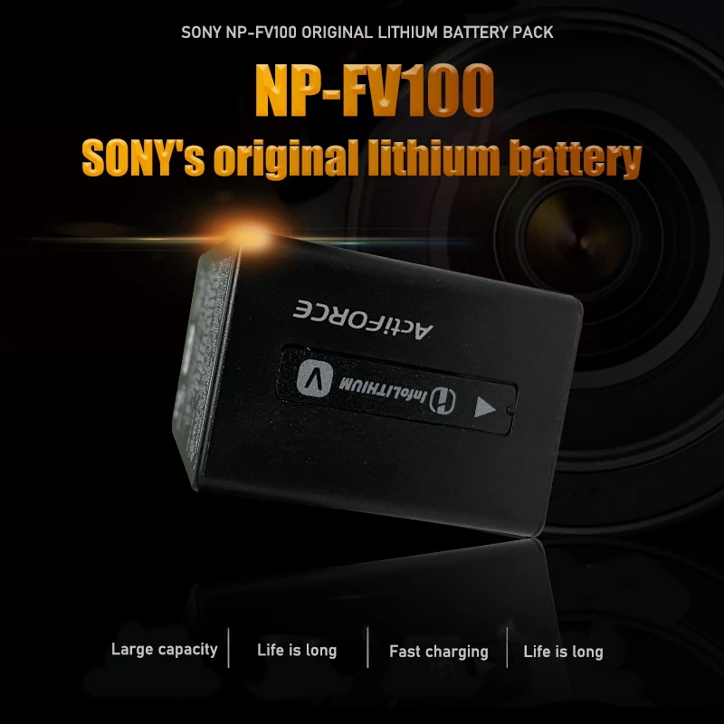 Аккумуляторная батарея Sony литиевая 6 8 в NP-FV100 NPFV100 NP FV100 3700 мАч FV30 FV50 FV70 FP50 FP90 FP91 FH50