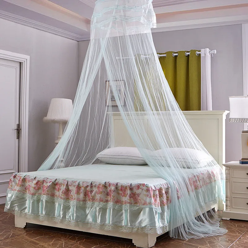 

Princess free installation of mosquito nets, encrypted mosquito-proof heightening round ceiling dome mosquito nets