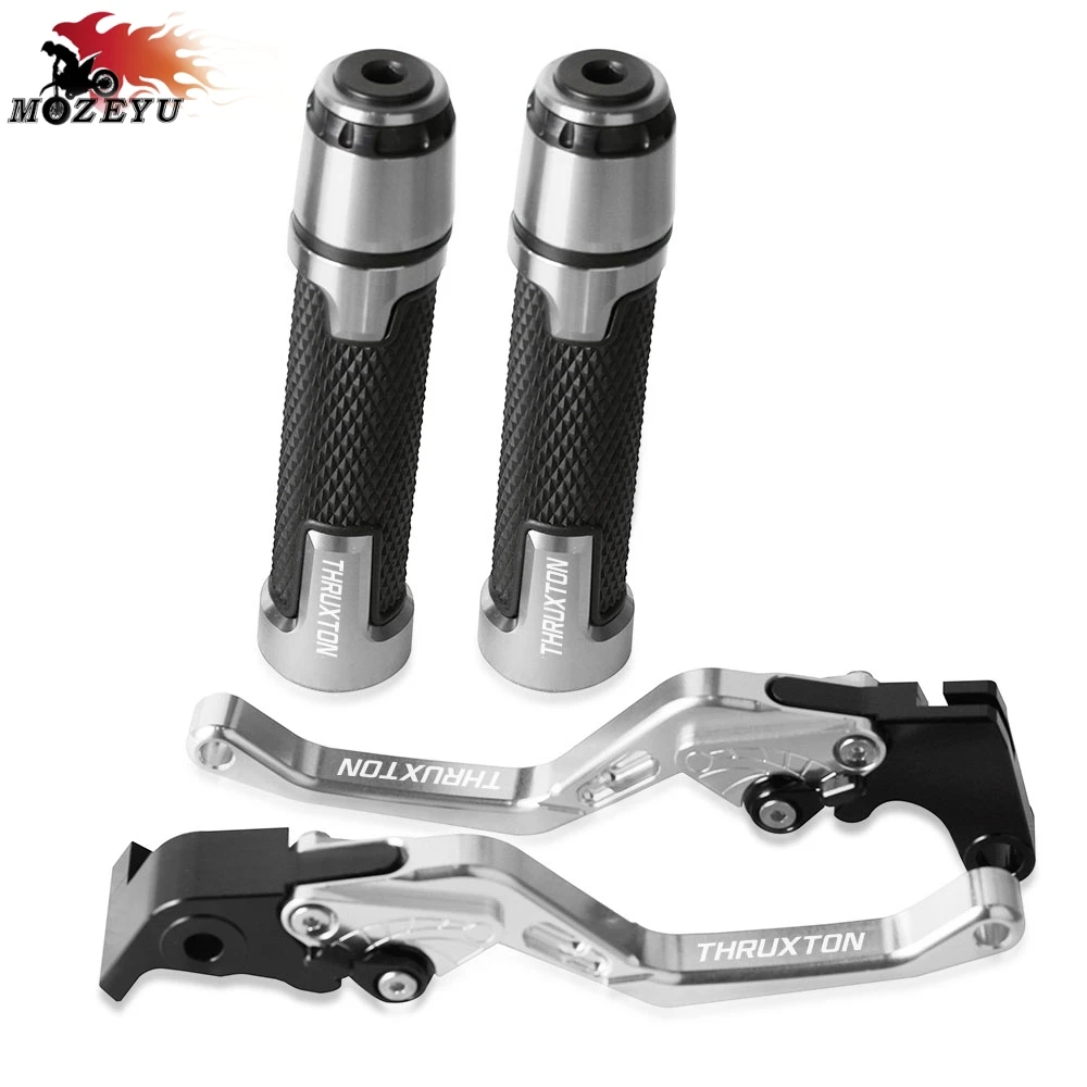 

THRUXTON Hand Brake Handle Clutch Levers Motorcycle Thruster Grip Handle Bar Cap End Plugs For TRIUMRH THRUXTON 2016 2017 2018
