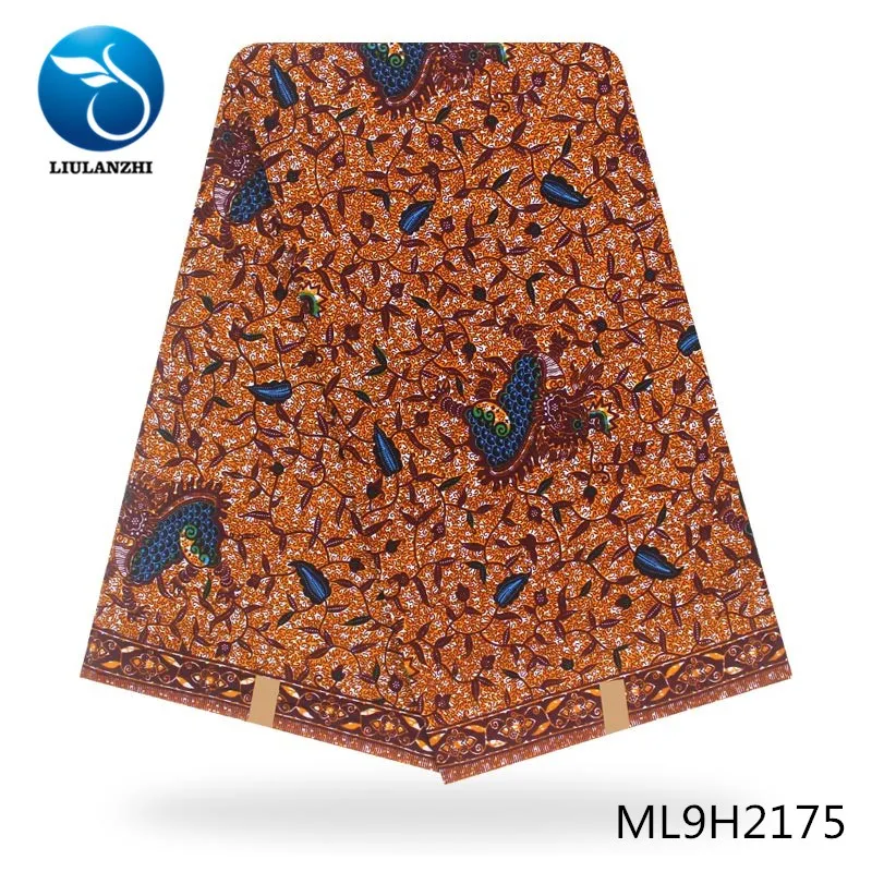 

LIULANZHI African wax fabrics 100%Cotton fabric New arrival ankara real wax fabric for dress ML9H2174-ML9H2207