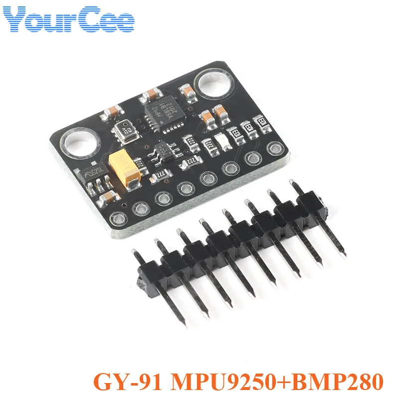 MPU9250 BMP280 10DOF ускорение гироскоп Компас девять вал Сенсор модуль GY 91 MPU 9250 SPI