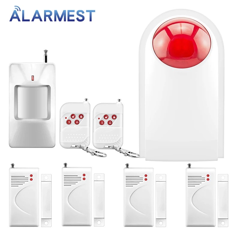 Система домашней сигнализации 433 МГц Водонепроницаемая беспроводная уличная