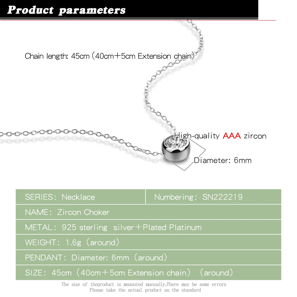 Женское колье из серебра 100% пробы с цирконом | Украшения и аксессуары