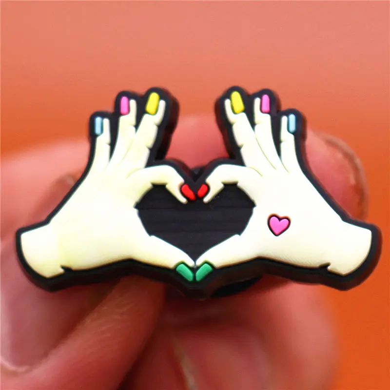 1pcs Summer Beach Serie Shoe Charms Love Swimsuit Flip Flops PVC Shoe Accessories Decoration Fit Croc Jibz Party Kids Gifts U291