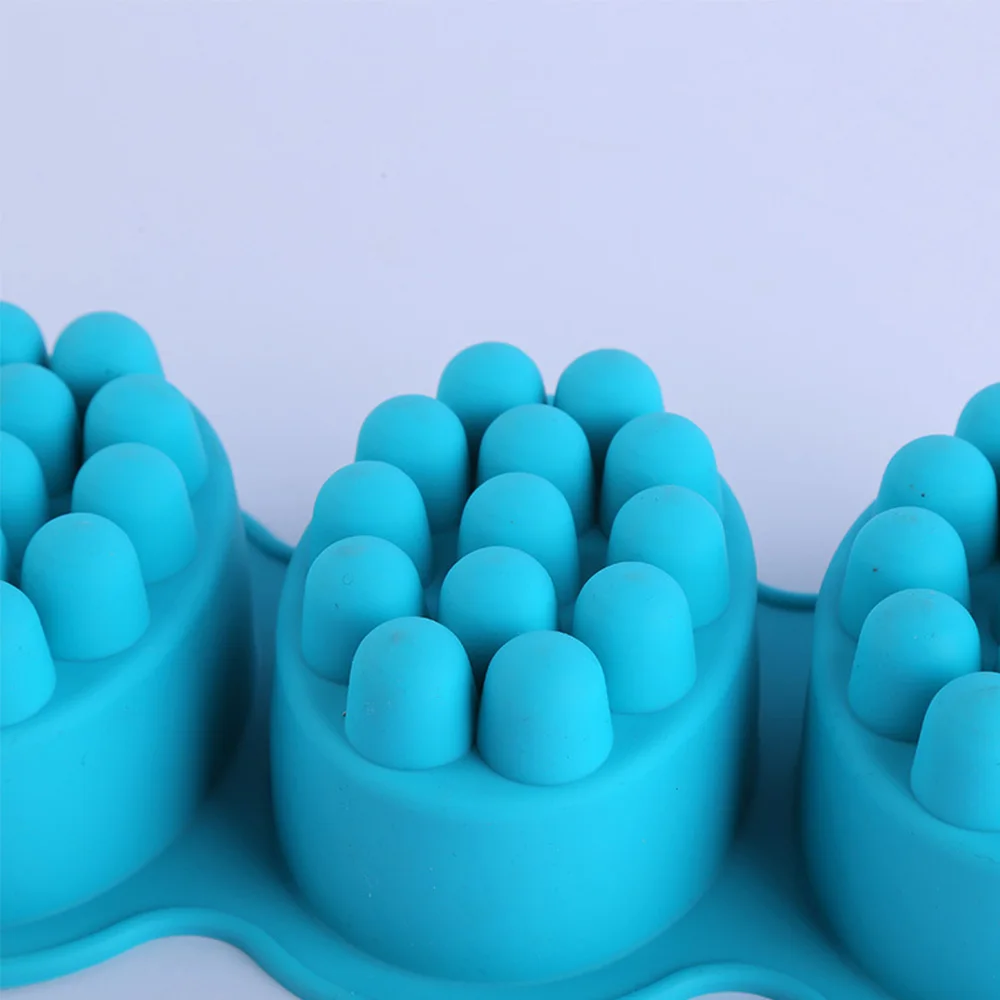 4-ячеечный силиконовый формочка для мыла "Творческие 3D ручные формы для изготовления массажных ремесел формочки для ванных инструментов".