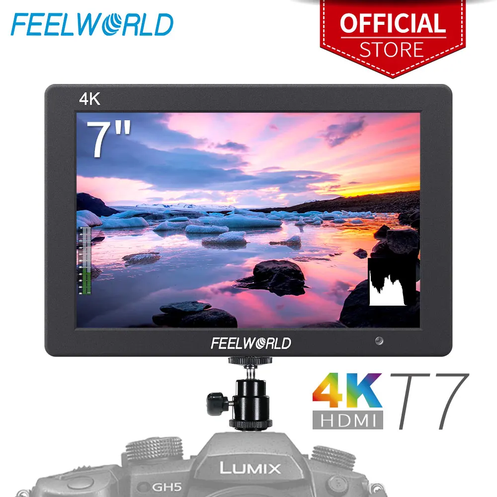 Preise Feelworld T7 7 Zoll IPS 1920x1200 HDMI Auf Kamera Feld Monitor Unterstützung 4K Eingang Ausgang Video Monitor Für DSLR Canon Nikon Sony
