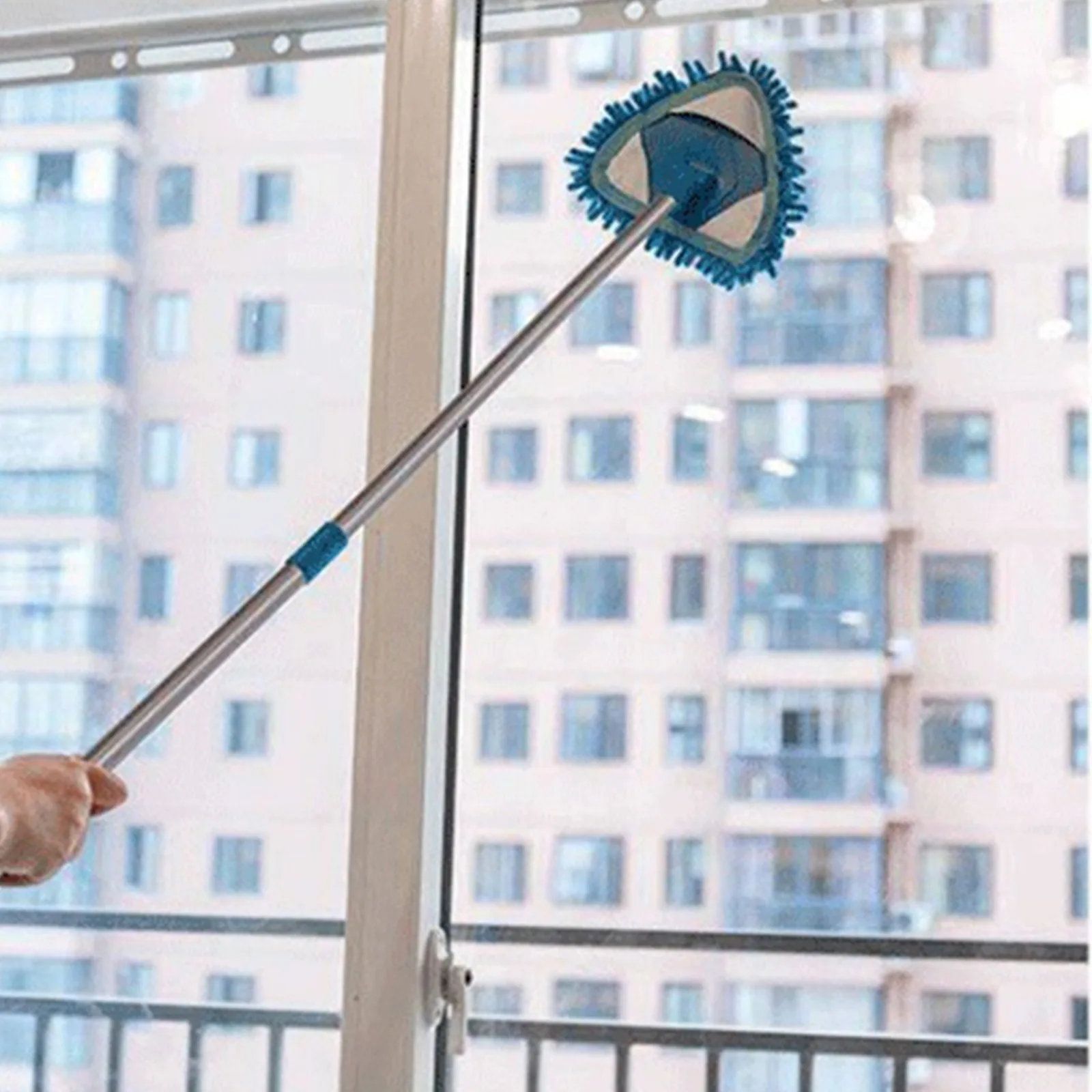 

Мини Выдвижной Треугольники ленивый 180 Вращающийся Чистящая Швабра Ванная комната стены пола окна бытовой уборки Чистящая Щетка вращающий...