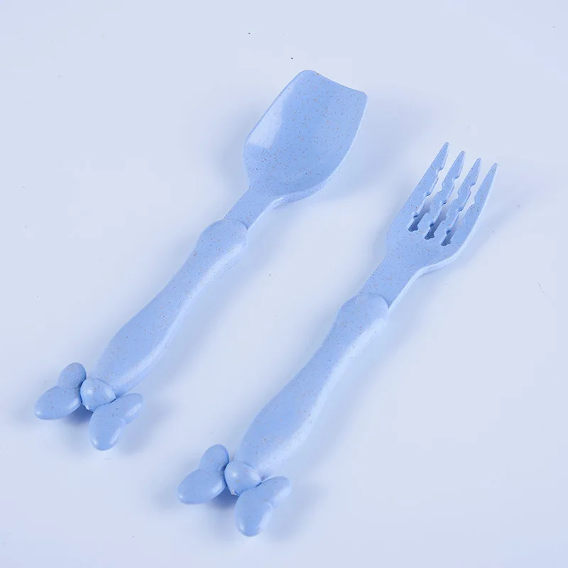 

Clearance!!!3pcs/set Car Style Baby Bamboo Tableware Children Plate with Spoon Fork Cartoon Kids Dishes Eco-friendly Baby Plate