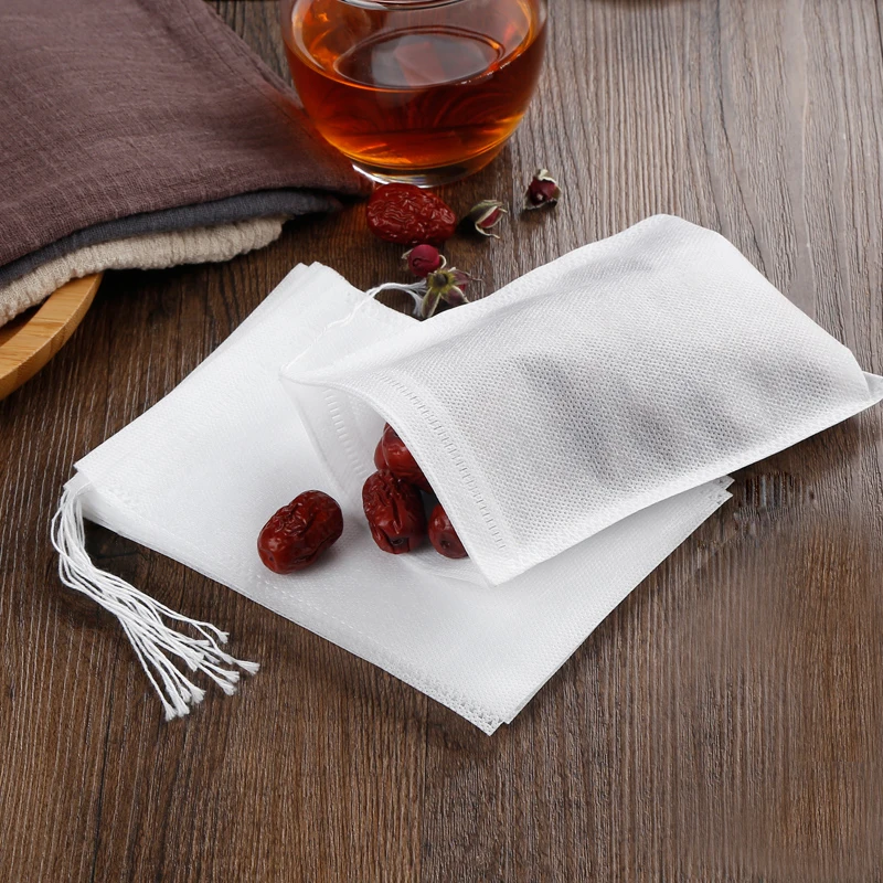 Чайные пакетики 5x7 см пустые ароматизированные для чая со шнурком фильтрующая