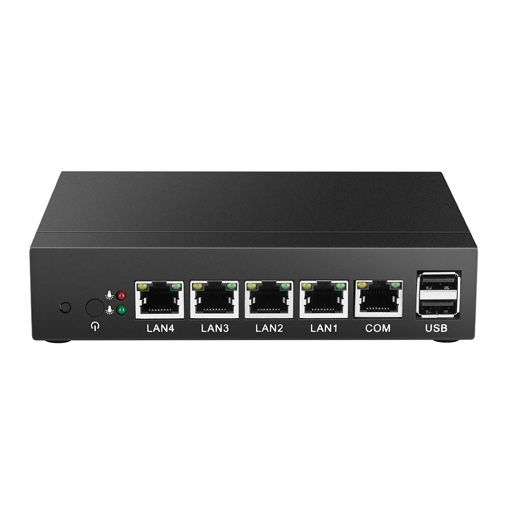 Мини ПК Intel Celeron J1900 брандмауэр маршрутизатор 4 LAN i211AT Gigabit Ethernet RJ45 VGA 2xusb Поддержка Pfsense Linux| |
