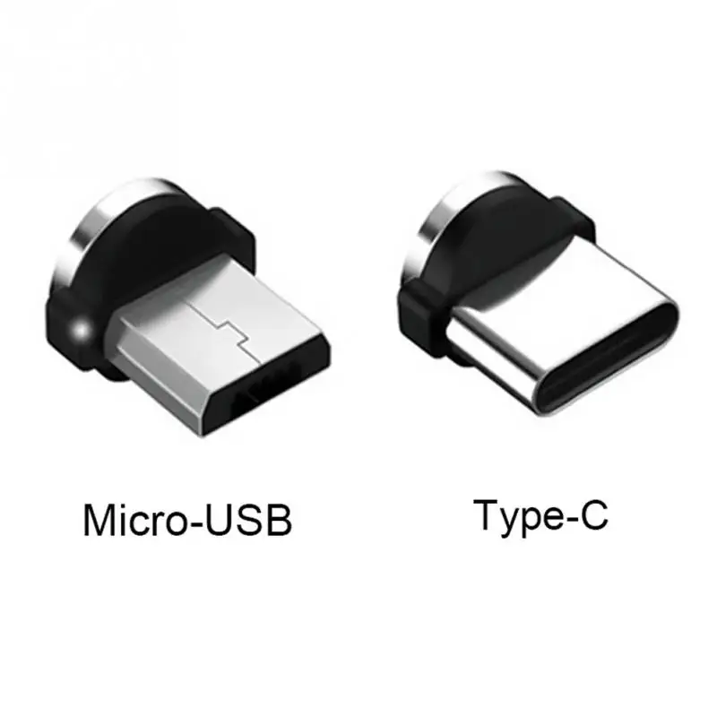 5 шт./компл. Type C Micro USB &quotМагнитный&quot адаптер головка мобильного телефона
