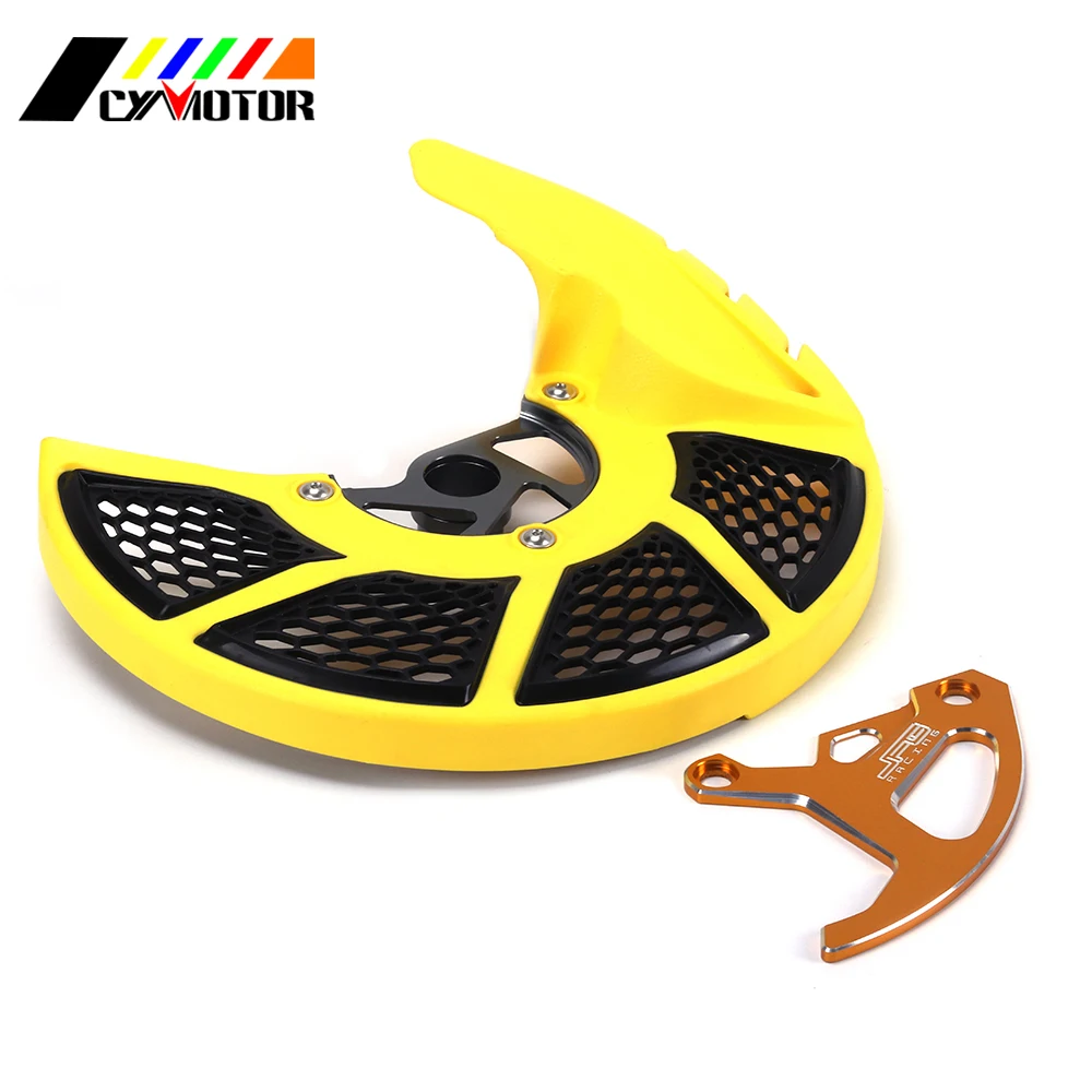 

Yellow Front Rear Brake Disc Rotor Guard Cover For SUZUKI RMZ250 2007 2008 RMZ450 RMX450Z 2010 2011 2012 2013 2014 2015
