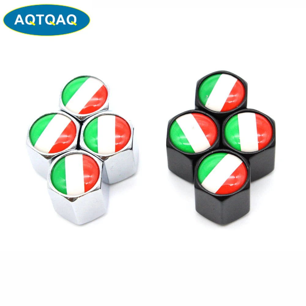 4 шт./компл. колпачки воздушных клапанов из цинкового сплава в стиле флага