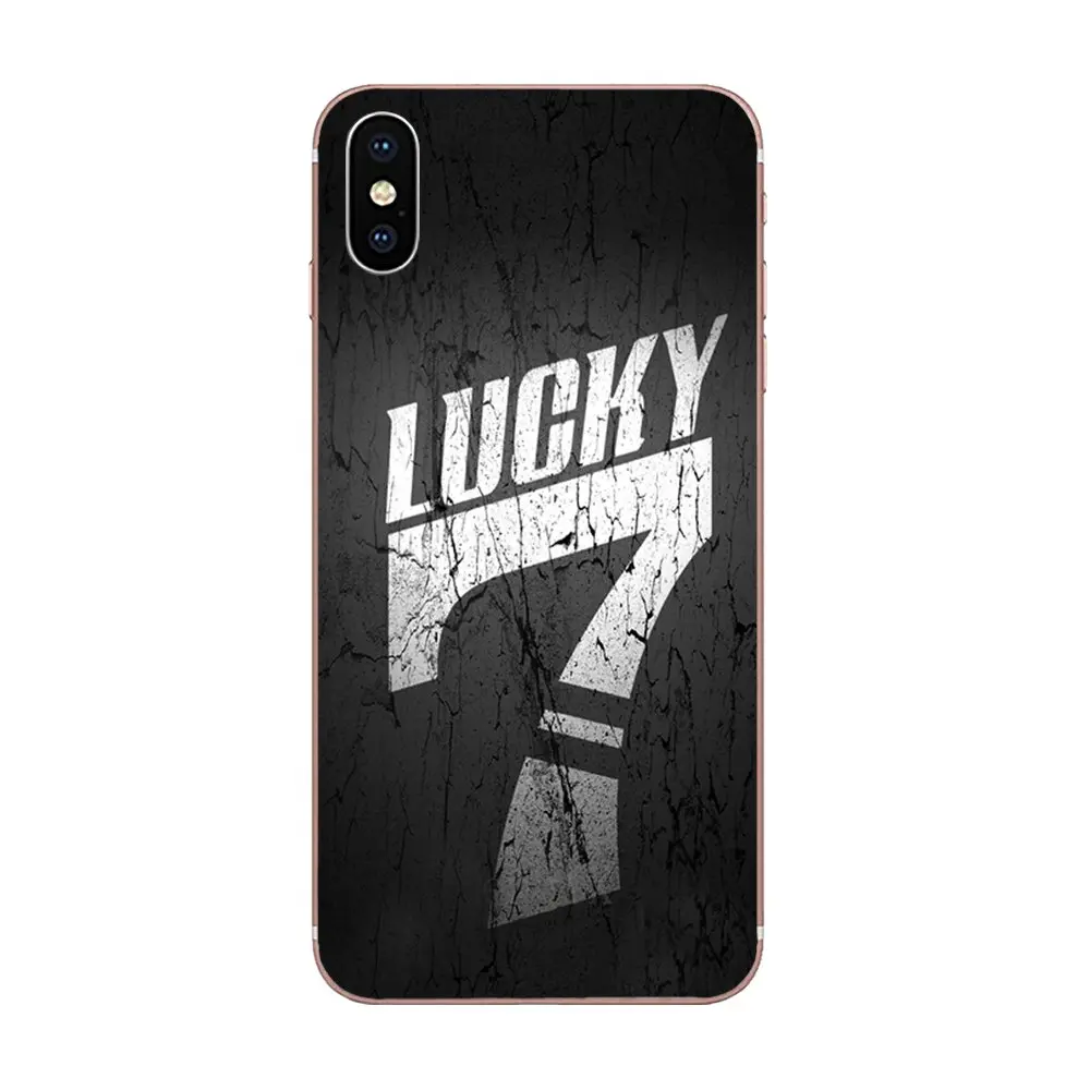 Стильный силиконовый чехол для телефона Lucky Number 7 Galaxy J1 J2 J3 J330 J4 J5 J6 J7 J730 J8 2015 2016 2017