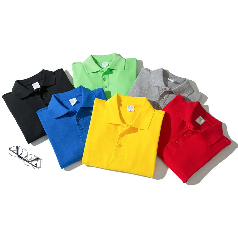 

2021 Autumn Men Long Sleeve Polo Shirts Fashion Brand Men's Lapel Cotton Polo Shirts Tops Solid Color Casual Polo Shirt Male