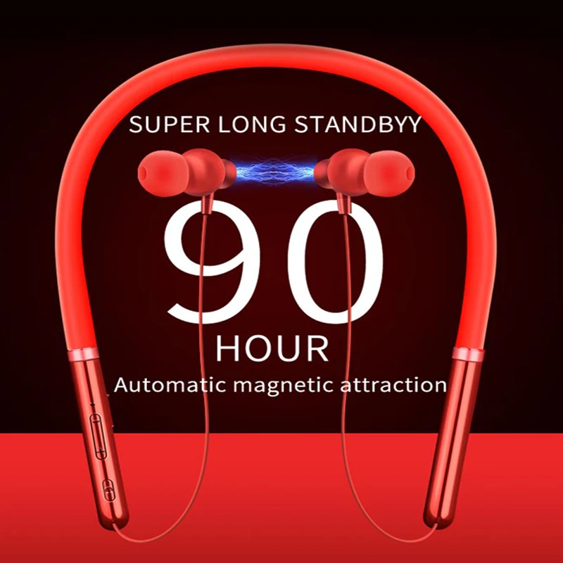Подвесные спортивные беспроводные Bluetooth-наушники на шею для Samsung Galaxy a40 a50 a70 s8 s9 s10