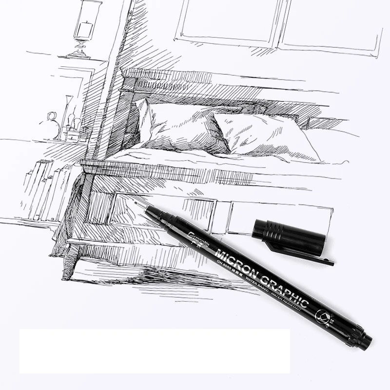 

Art Graffiti Pen Waterproof Painting Drawing Liner Brush DIY Flower Pattern Fine Details Manicure Tools