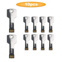 10pcslot customize logo pen drive usb 2 0 metal key shape usb 4gb 8gb 16gb 32gb flash driver wedding photo sticks memoria disk