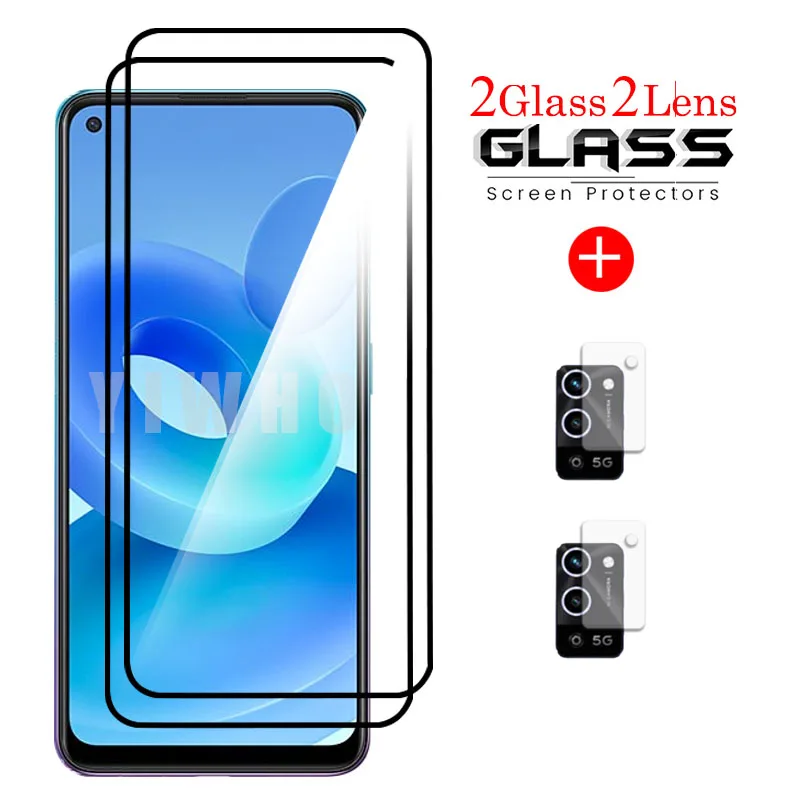 

Закаленное стекло для OPPO A15 A15S A54 A74 A94 A95 защита для экрана объектива Стекло для Realme Realmi Realmy 6 7 8