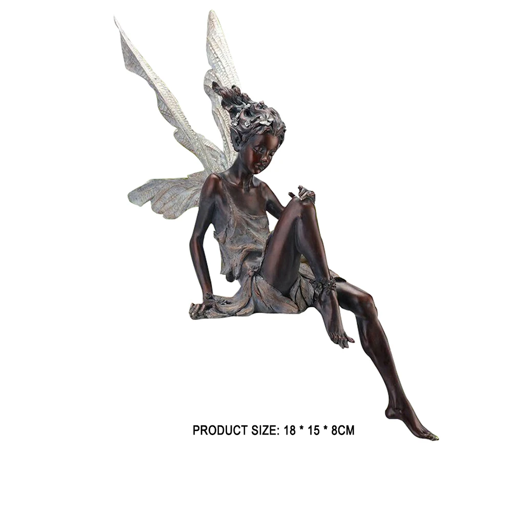 

Resin Fairy Statue Garden Ornament Resin Craft Landscaping Yard Decoration Home Sculpture Art Garden Decoration Outdoor