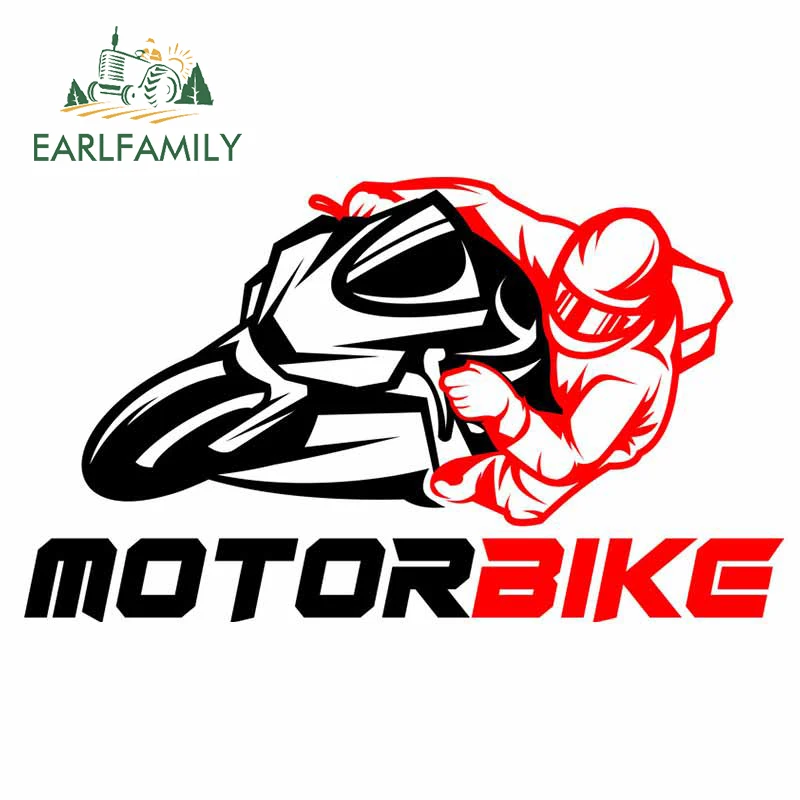 

EARLFAMILY 13cm x 7.4cm for Motorcycle Racing Car Sticker Personality Decal Occlusion Scratch Laptop Motorcycle Car Styling