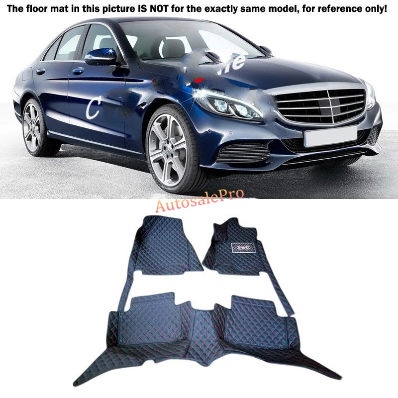 for Mercedes Benz C class W205 2014 2015 Right &amp Left Hand Drive Black Front Rear Floor Mat Carpets Pad cover | Автомобили и