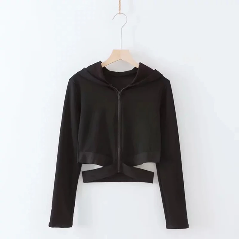 Рубашка Zhangyunuo для йоги с длинным рукавом топ тренажерного зала толстовка на