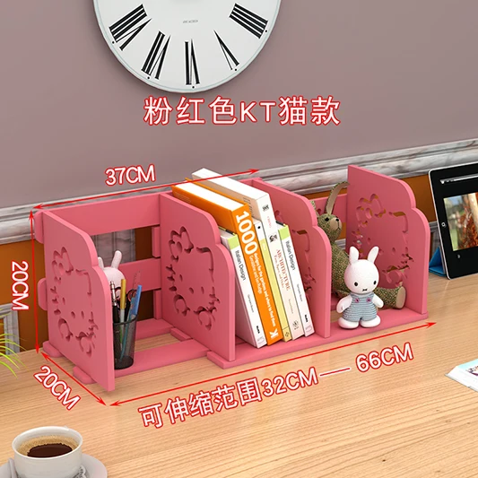 Настольная книжная полка небольшой творческий стол книжный шкаф студент простая