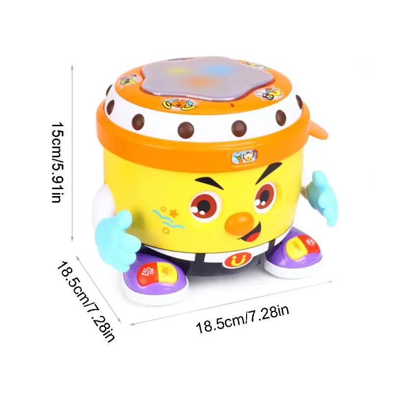 

Baby Musical Drum Toys Electronic Educational Instrument Set with Light Kid Gift