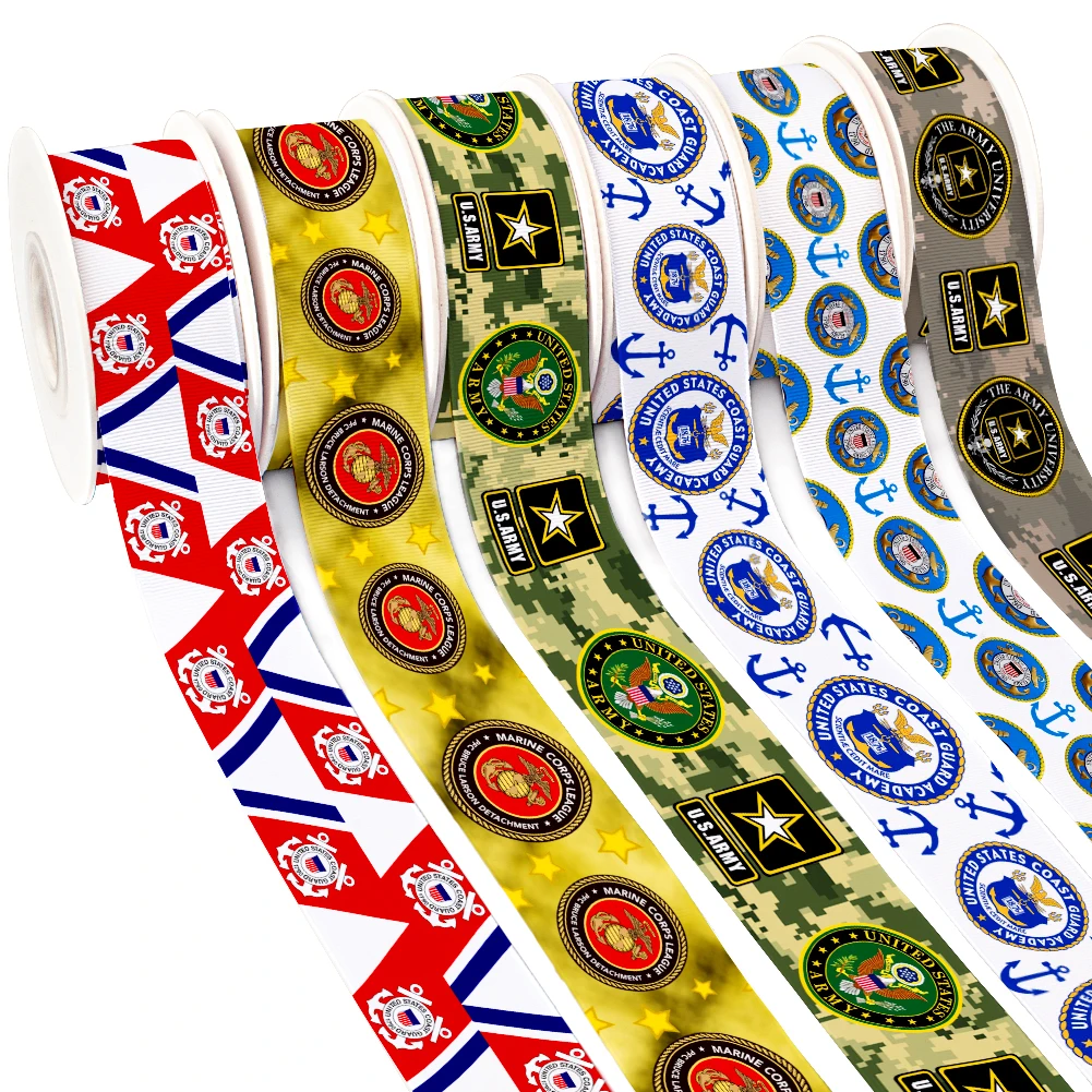 Символическая эмблема армии печатная корсажная лента/Атлас для упаковки