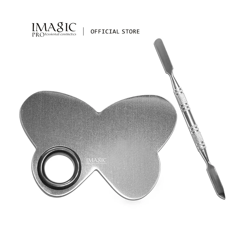 Профессиональные пигментные тени для век из нержавеющей стали в форме бабочки
