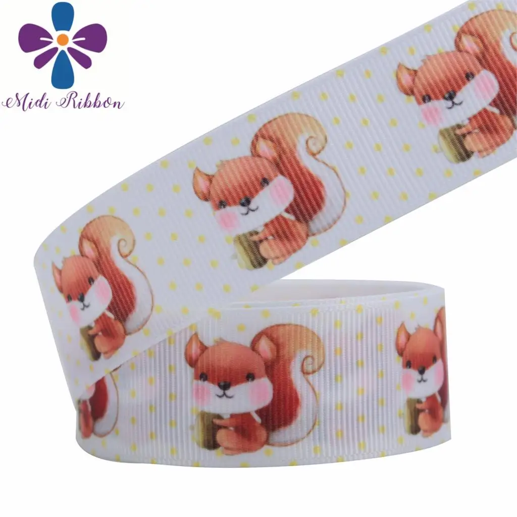 16 мм-75 мм Репсовая лента с принтом в виде слона и панды | Дом сад