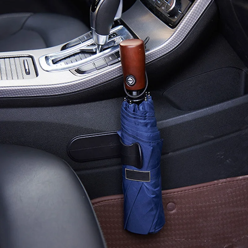 

1Pcs Universal Self-adhesive Car Trunk Umbrella Holder Rear Trunk Mounting Bracket Towel Hook Organizer Car Interior Accessories